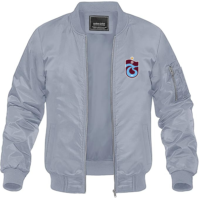 Men's Trabzonspor Soccer Lightweight Bomber Jacket - Grey
