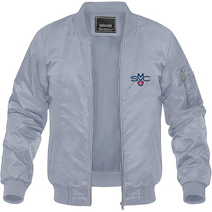 Men's Saint Marys Gaels Logo Lightweight Bomber Jacket Windbreaker Softshell Varsity Jacket Coat