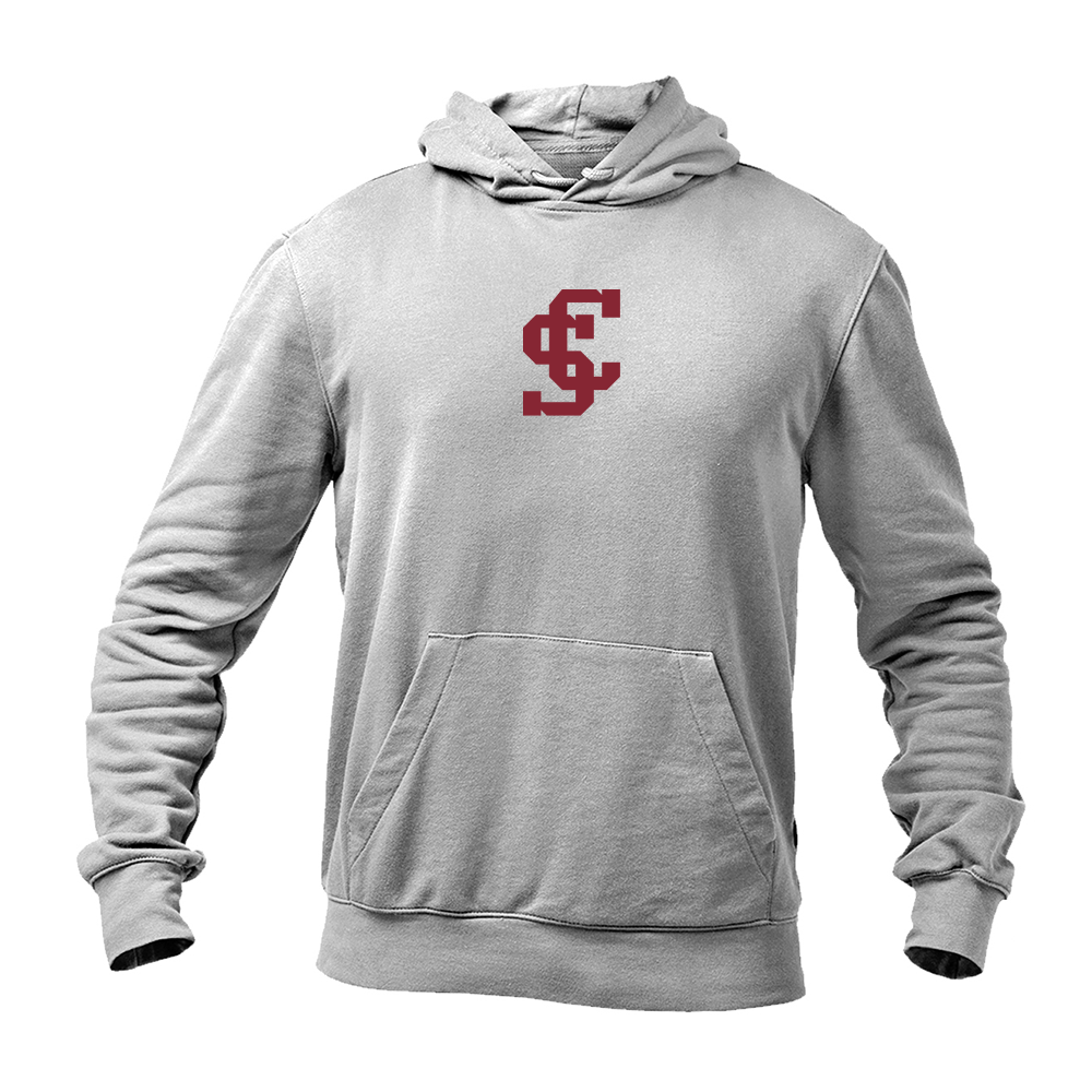 Men's Santa Clara Broncos Logo Gildan  Heavy Blend Hooded Sweatshirt