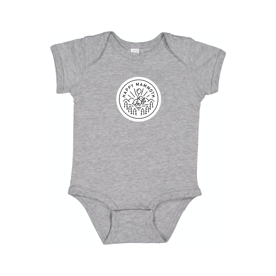 Happy Mammoth Logo Baby Onesie Romper