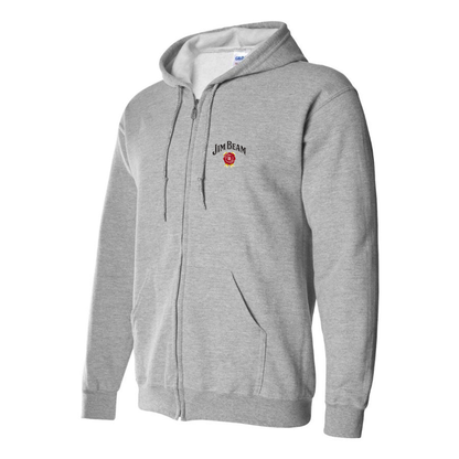 Men's Jim Beam Logo Zipper Hoodie