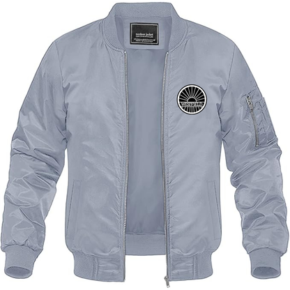 Men's Westfield-logo Lightweight Bomber Jacket Windbreaker Softshell Varsity Jacket Coat