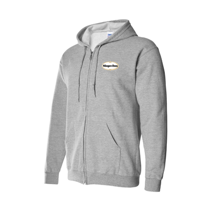 Men's Haagen Dazs Logo Zipper Hoodie