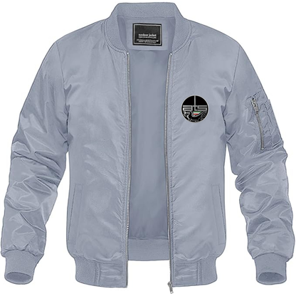 Men's Automobili Turismo e Sport Logo Lightweight Bomber Jacket Windbreaker Softshell Varsity Jacket Coat