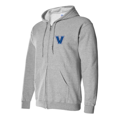 Men's Villanova Wildcats Logo  Zipper Hoodie