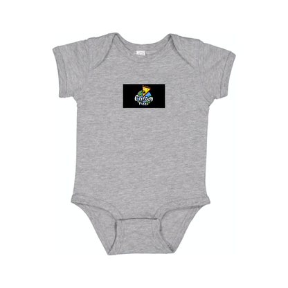 Cartoon Pizza Logo Baby Romper Onesie