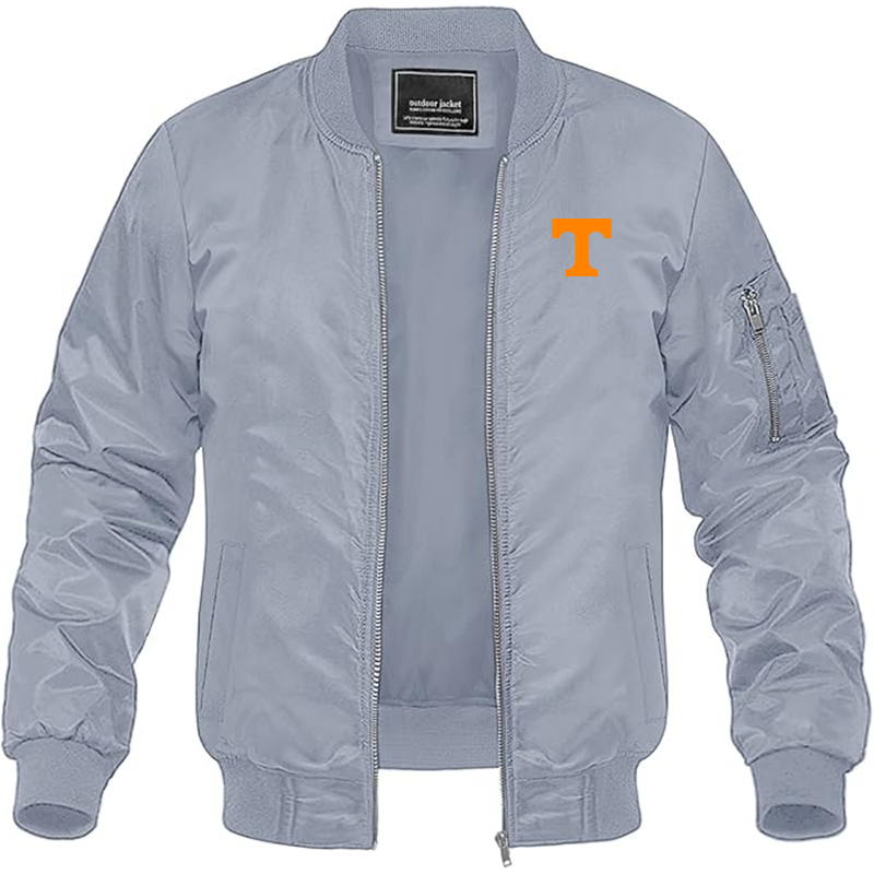 Men's Tennessee Volunteers Lightweight Bomber Jacket - Grey