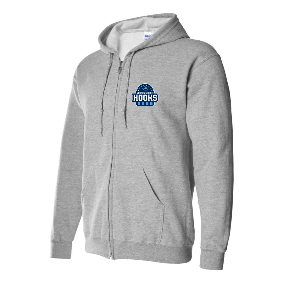 Men's Corpus Christi Hooks Logo Zipper Hoodie
