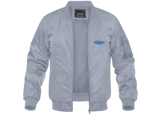 Men's The Summit League Lightweight Bomber Jacket Windbreaker Softshell Varsity Jacket Coat