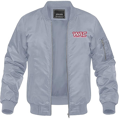 Men's Western Athletic Conference Lightweight Bomber Jacket - Grey