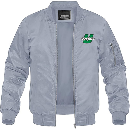 Men's USC Upstate Spartans Lightweight Bomber Jacket - Grey