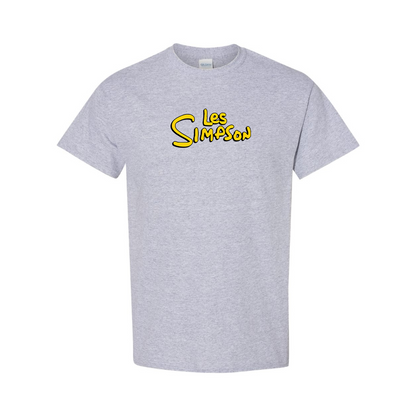 Men's Les Simpson Logo Cotton T-Shirt
