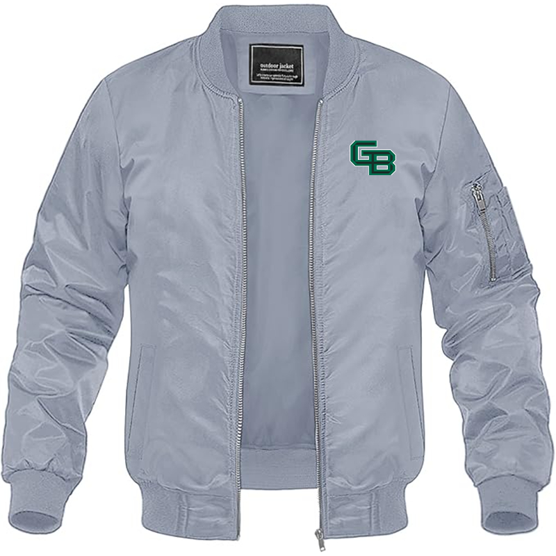 Men's Wisconsin Green Bay Phoenix Lightweight Bomber Jacket - Grey