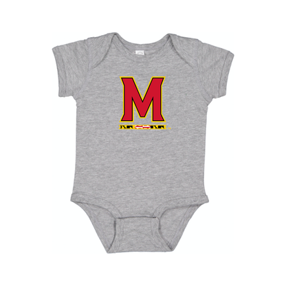 Maryland Terrapins Logo Baby Romper Onesie