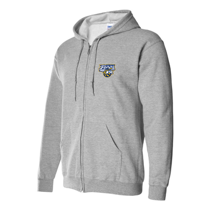 Men's Burlington Bees  Logo Zipper Hoodie