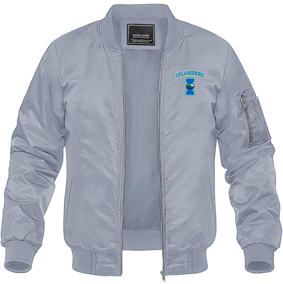 Men's Texas AM CC Islanders Lightweight Bomber Jacket - Grey