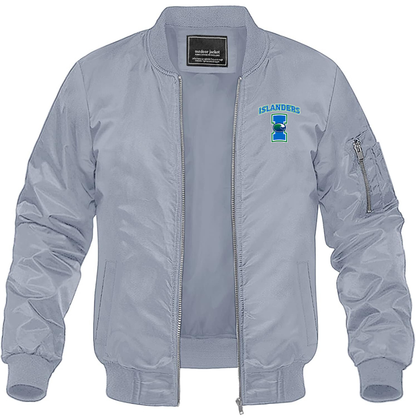 Men's Texas AM CC Islanders Lightweight Bomber Jacket - Grey