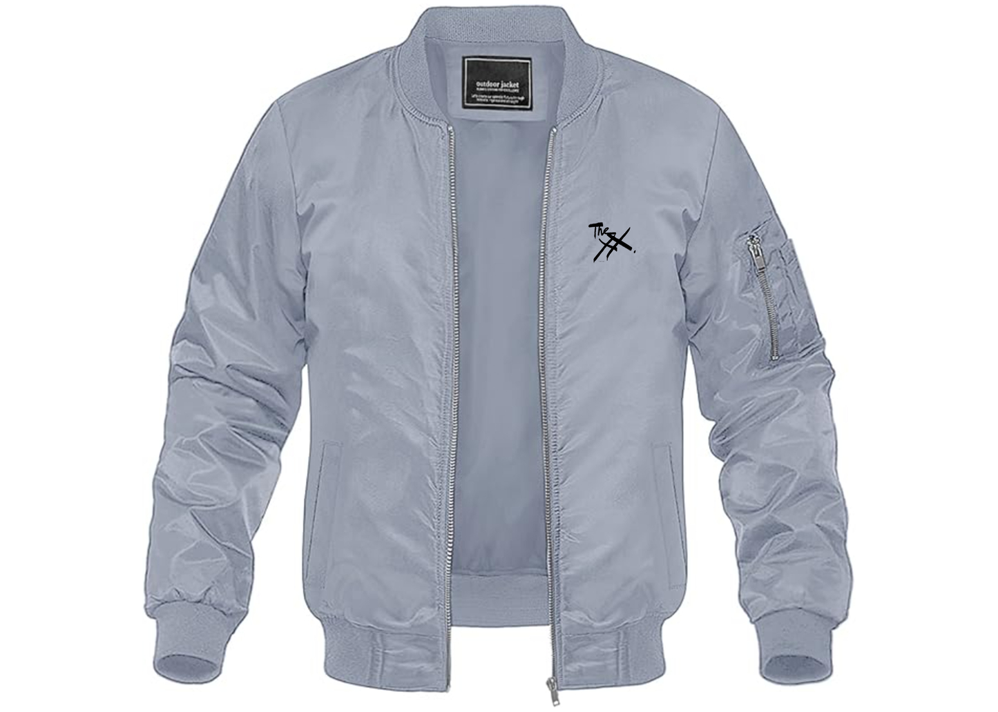 Men's The xx Logo Lightweight Bomber Jacket Windbreaker Softshell Varsity Jacket Coat