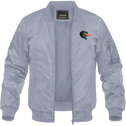 Men's UAB Blazers Lightweight Bomber Jacket - Grey