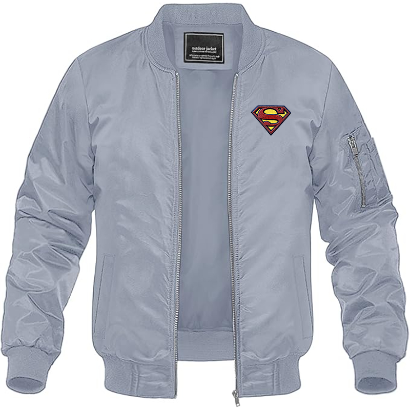 Men'sValero Gas Station Lightweight Bomber Jacket - Grey