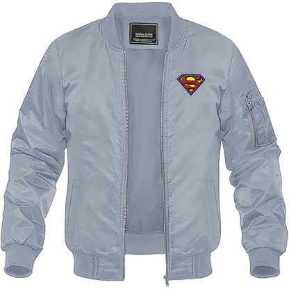 Men'sValero Gas Station Lightweight Bomber Jacket - Grey