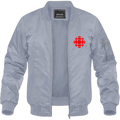 Men's CBC Logo Lightweight Bomber Jacket Windbreaker Softshell Varsity Jacket Coat