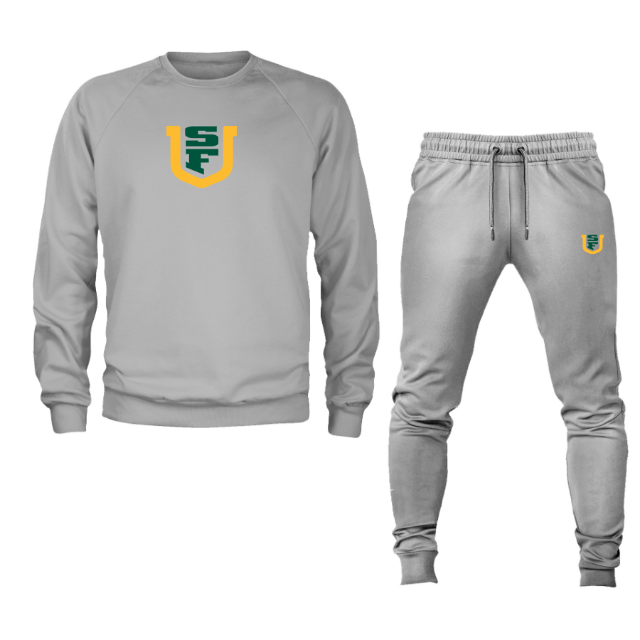 Men's San Francisco Dons Logo Crewneck Sweatshirt Joggers Suit