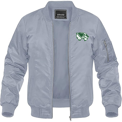 Men's Utah Valley Wolverines Lightweight Bomber Jacket - Grey