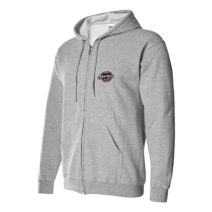 Men's Biloxi Shuckers Logo Zipper Hoodie