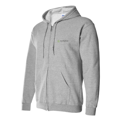 Men's Quality Food Logo Zipper Hoodie