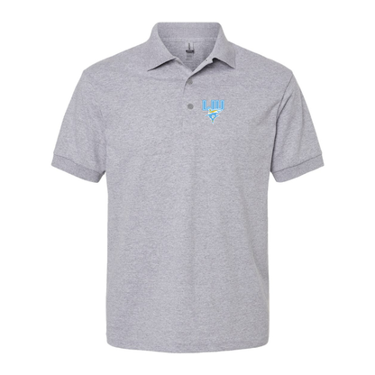 Men's LIU Brooklyn Blackbirds Logo Dry Blend Polo