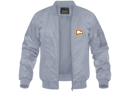 Men's Winthrop Eagles Lightweight Bomber Jacket Windbreaker Softshell Varsity Jacket Coat