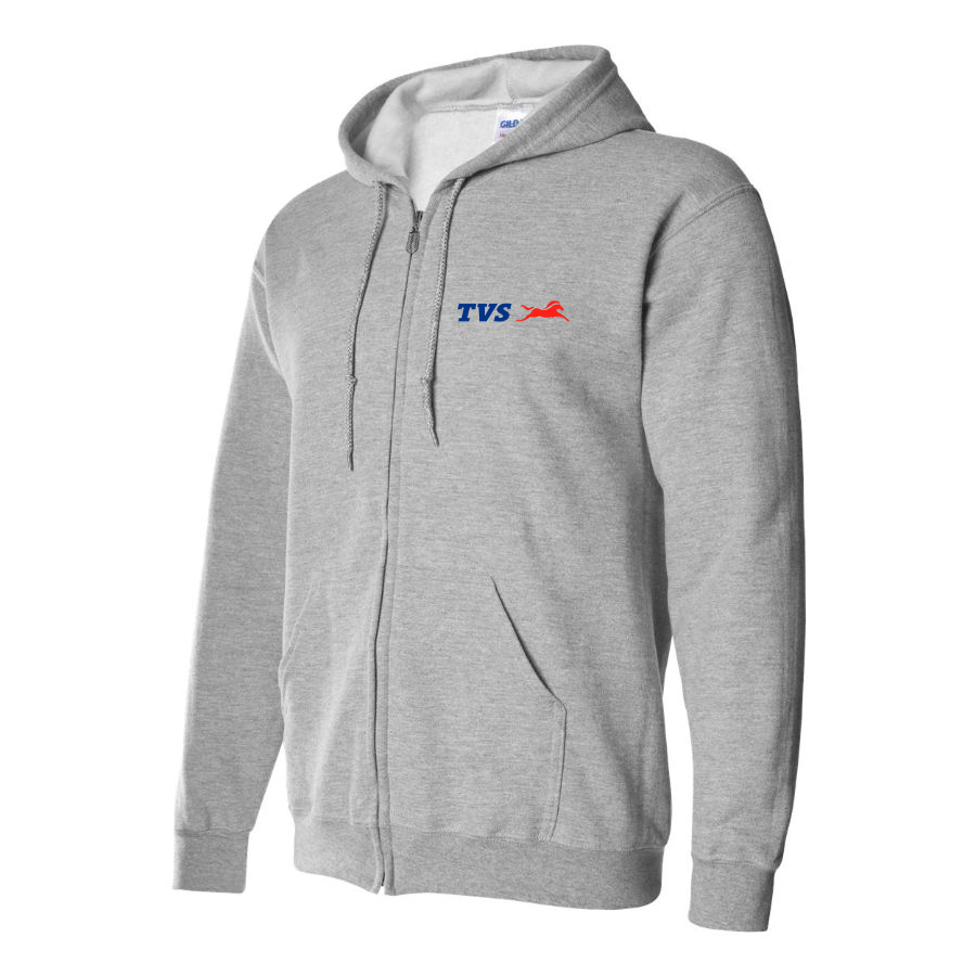 Men's TVS Motor Company Logo Zipper Hoodie