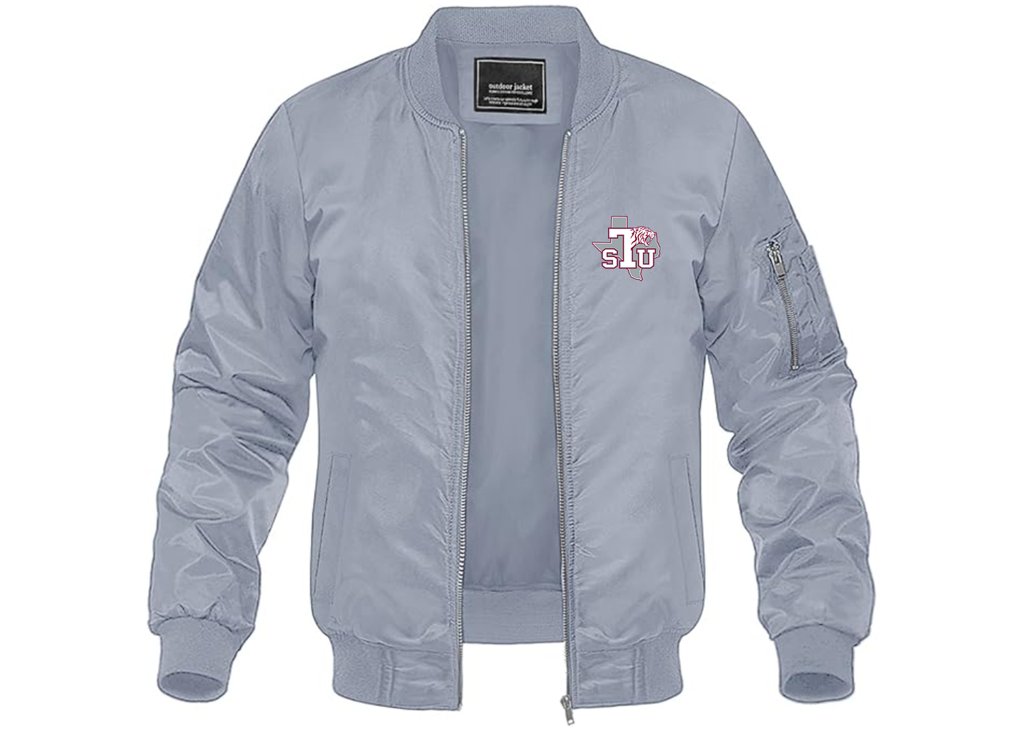 Men's Texas Southern Tigers Lightweight Bomber Jacket Windbreaker Softshell Varsity Jacket Coat