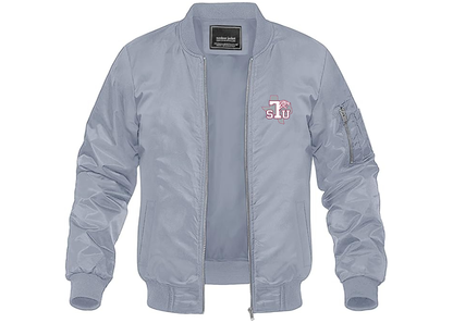 Men's Texas Southern Tigers Lightweight Bomber Jacket Windbreaker Softshell Varsity Jacket Coat