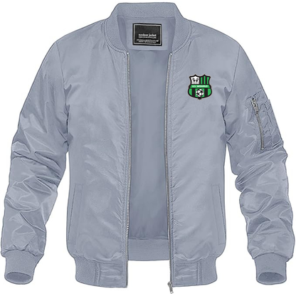 Men's U.S. Sassuolo Soccer Lightweight Bomber Jacket - Grey