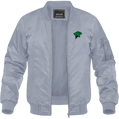 Men's Chicago State Cougars   Lightweight Bomber Jacket Windbreaker Softshell Varsity Jacket Coat