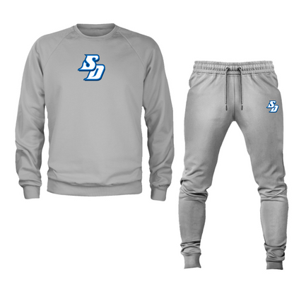 Men's San Diego Toreros Logo Crewneck Sweatshirt Joggers Suit
