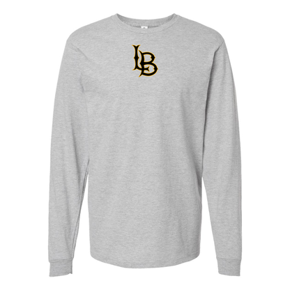 Youth Long Beach State 49ers Logo Cotton Long Sleeve T-Shirt