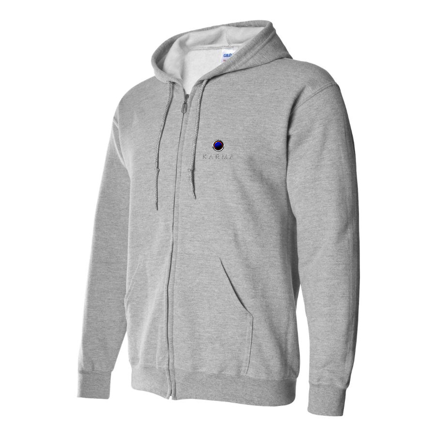 Men's Karma Logo Zipper Hoodie