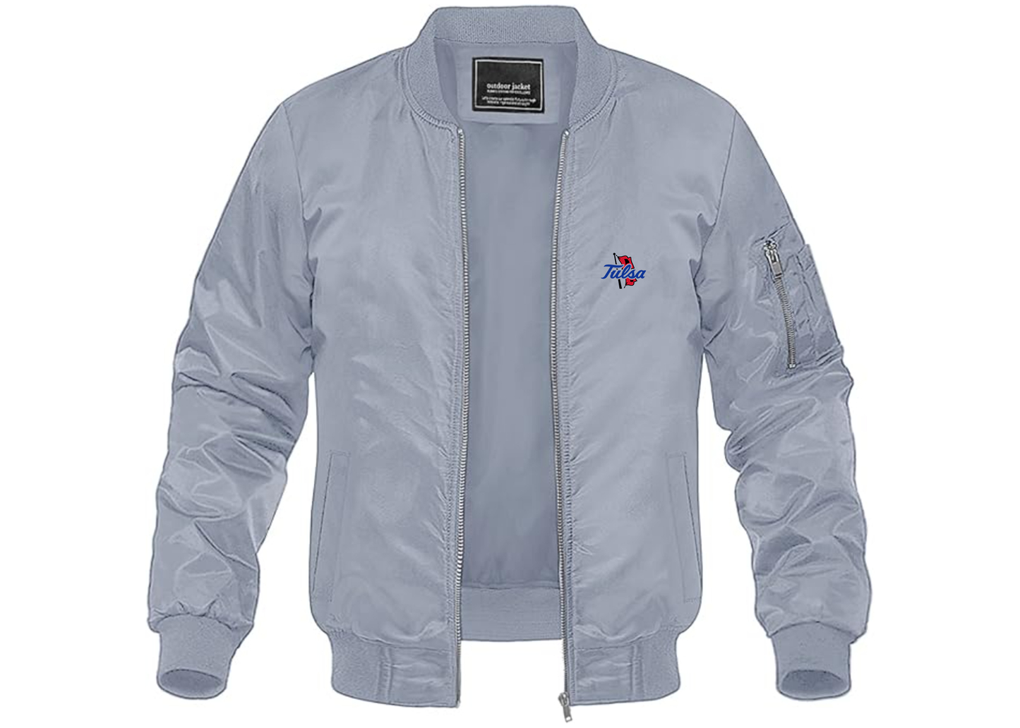 Men's Tulsa Golden Hurricane Lightweight Bomber Jacket Windbreaker Softshell Varsity Jacket Coat