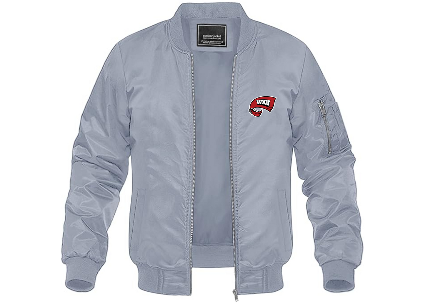 Men's Western Kentucky Hilltoppers Lightweight Bomber Jacket Windbreaker Softshell Varsity Jacket Coat