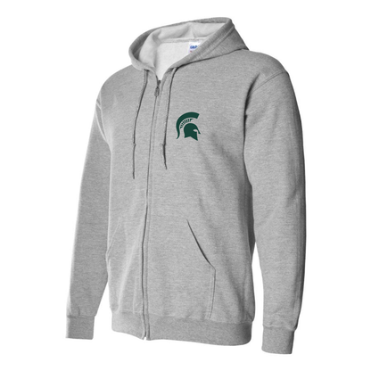 Men's Michigan State Spartans Logo Zipper Hoodie