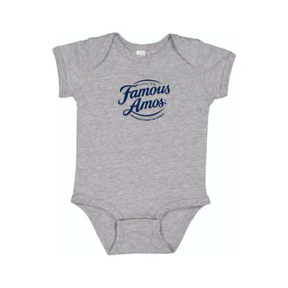 Famous Amos Logo Baby Onesie Romper
