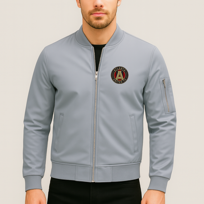 Men's Atlanta United FC Lightweight Bomber Jacket - Grey