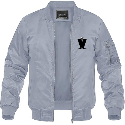 Men's Madness Logo Lightweight Bomber Jacket Windbreaker Softshell Varsity Jacket Coat