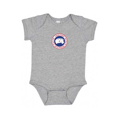 Canada Goose Logo Baby Romper Onesie