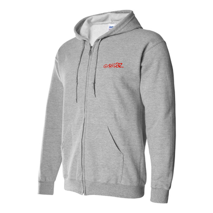 Men's Gorillaz Logo Zipper Hoodie