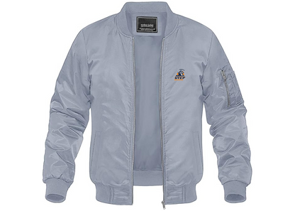 Men's UTEP Miners Lightweight Bomber Jacket Windbreaker Softshell Varsity Jacket Coat