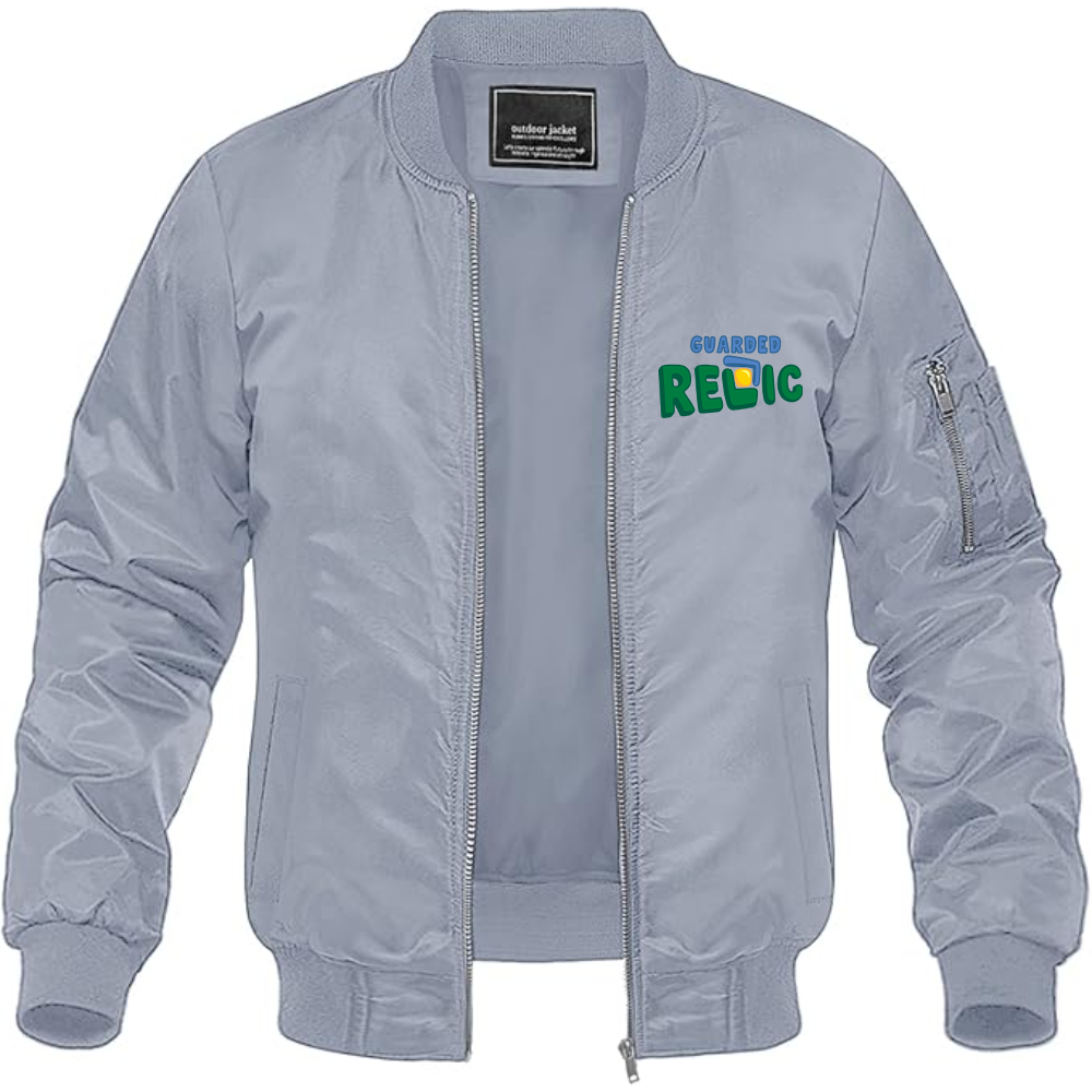 Men's Guarded Relic Logo Lightweight Bomber Jacket Windbreaker Softshell Varsity Jacket Coat